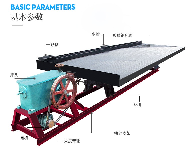 選礦搖床6-s玻璃鋼搖床鐵精粉精選搖床爐渣實(shí)驗(yàn)搖床